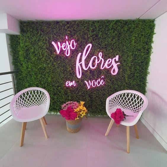 Vách tường cây giả