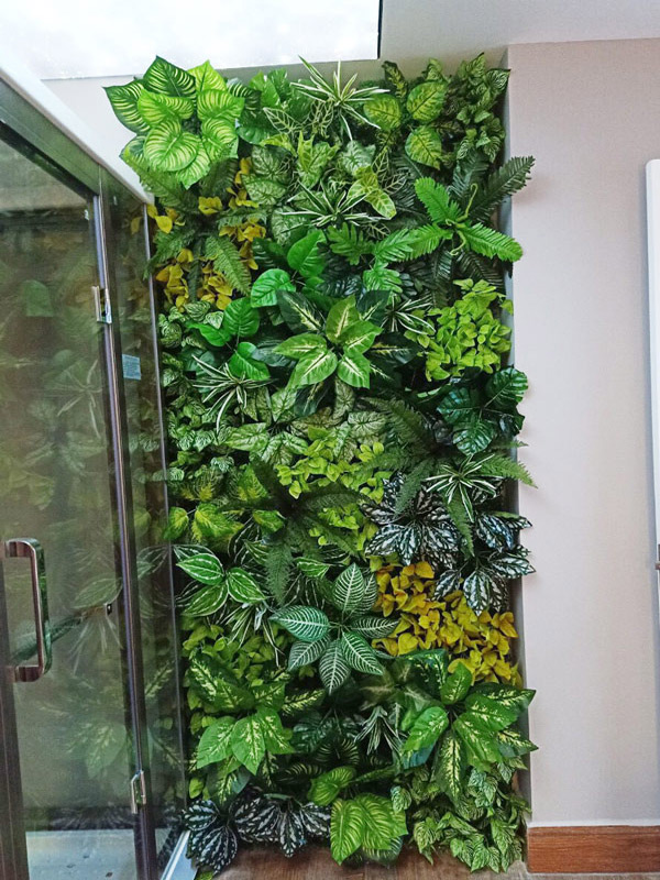 Tường cây giả